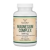 Magnesium Complex Supplement 180 Capsules (426mg Elemental Magnesium Provided by 2,300mg of Eight Different Forms of Magnesium) MAG-8 Provides 100% Daily Recommended Value of Magnesium by Double Wood