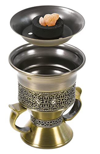 Frankincense Resin Incense Burner, Incense Censer, Bakhoor Burner, Charcoal Incense Burner, Incense Burner With Handle Tongs For Yoga, Spa Aromatherapy #TOP5