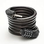 Bike Lock Combination Lock 4 Digit |1.8M X 10mm| Heavy Duty Bike Locks High Security - Anti Theft Bicycle Lock for Motorcycle Fence Gate Shed Trailer - Weather Resistant