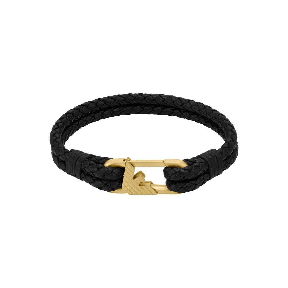 Emporio Armani Men's Stainless steel or Leather with link closure bracelet