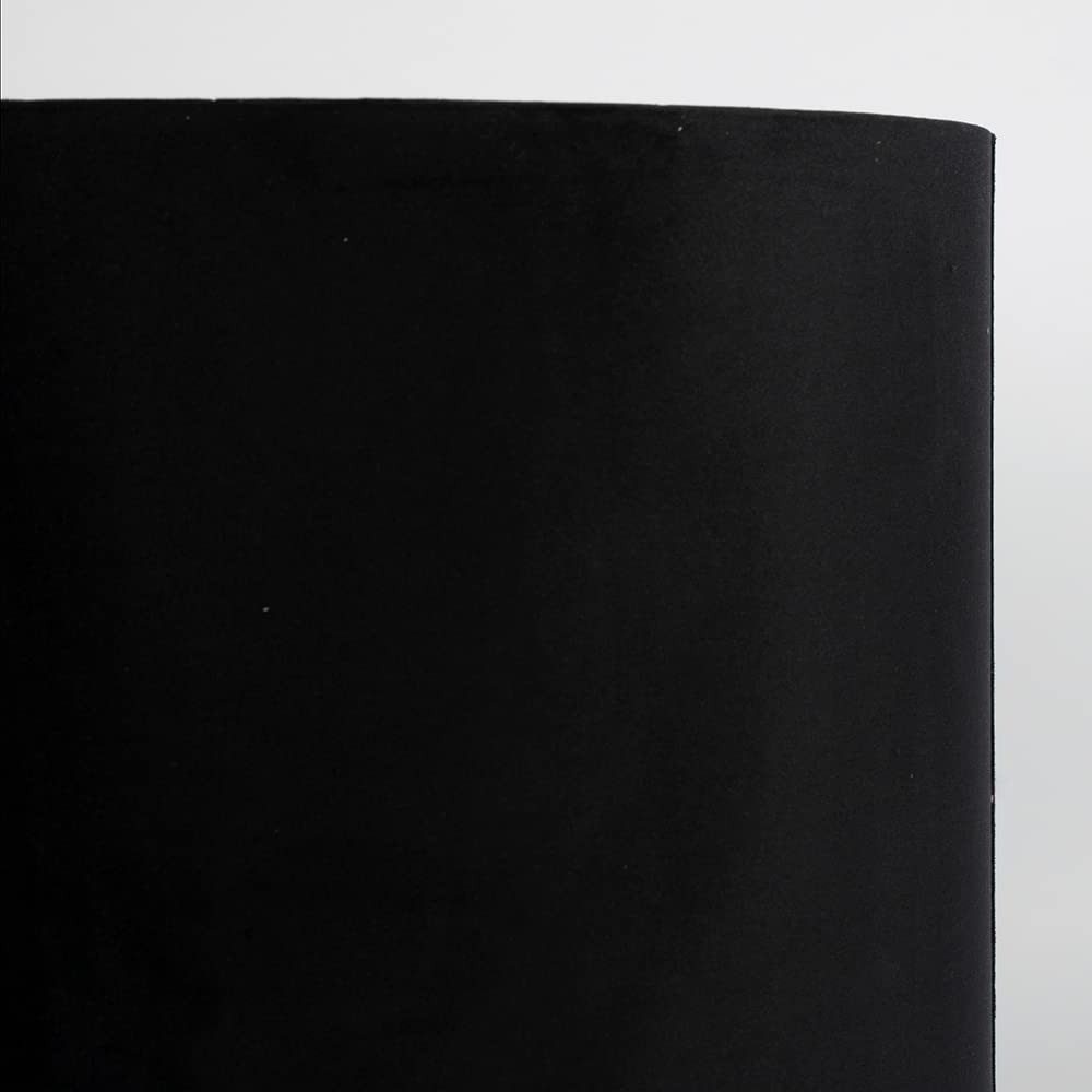 Uniqq Abat-jour velours noir Ø 50 cm - 25 cm de haut