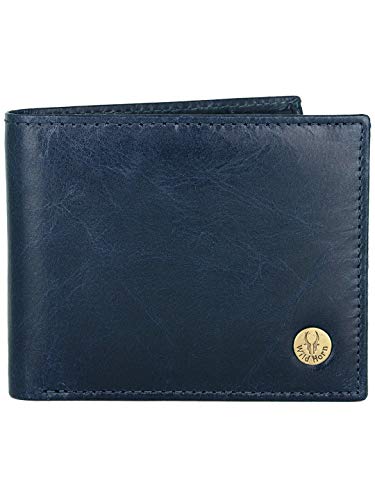 Image of WildHorn Gift Hamper for Men I Leather Wallet & Belt Combo Gift Set I Gift for Friend, Boyfriend,Husband,Father, Son etc (Blue Crunch)