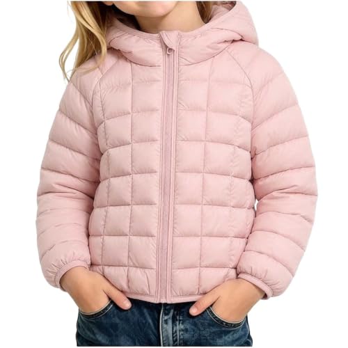 RKSTN Toddler Girls Hooded Puffer Jacket Full Zip Up Quilted Winter Coat - image 1