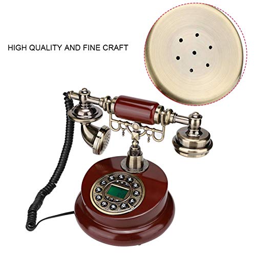 Vintage telefoon, antieke roterende telefoon, retro telefoon, MS-6100B Europese retro stijl drukknop telefoon… - Image 8