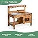 Guidecraft Acadia Kids' Outdoor Mud Kitchen Playset - Pretend Play Kitchen with Sink, Stove, and Accessories | Wooden Backyard Playset | Outdoor Play Furniture for Kids | Outdoor Toddler Activities