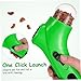 Yardwe Dog Snack Launcher Interactive Treat Shooter for Dogs and Cats Easy to Load Spring-Loaded Catapult for Fun Training and Feeding Green
