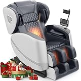 FURNIMAT 2025 Upgrade Massage Chair, Full Body Massage Chair with 10 Fix Points, Heating, Foot Massage, Auto Modes, Bluetooth Speaker, Touch Screen Controller, Zero Gravity Home Office