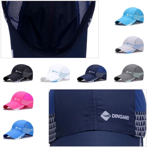 Image of Quick Dry Fit Baseball Cap - Water Repellent Sun Hat for Fishing, Running, Hiking, Golf, Surfing, Sailing, Boating