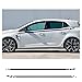 Car Sides Stickers Dla Renault Megane 2 3 4 RS Dla Grandtourer GT Trophy 2 sztuk drzwi samochodu boczna dokładka krata naklejki winylowe dekoracja karoserii