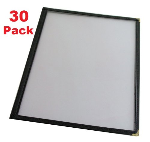 (30 Pack) Double Fold Menu Cover (4 View), 8.5