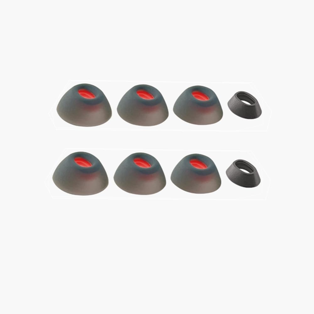 Generic Earbud Covers for JBL Tune Flex Silicone Earcups for Tune Flex Ear Caps Eartips Noise Cancelling Ear Plug Ear Buds Bluetooth Headset Accessories (Black)