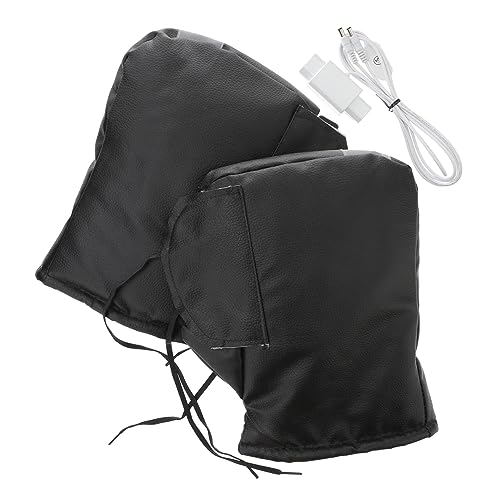 Guantes calefactables para manillar de moto que eliminan el frío con cable y calor ajustable