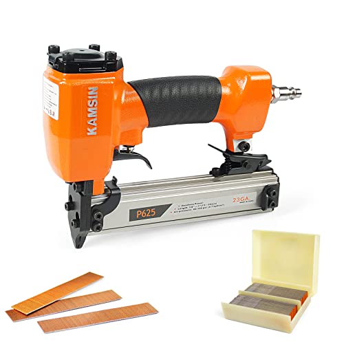 P625 23 Gauge Pneumatic Micro Pin Nailer 3/8-Inch To 1-Inch Length Air Power Headless Pinner Kit With 10,000 Pins Pin Nail Gun Pins Gun Brad Nailer Gun Finish Nailer Gun #TOP11