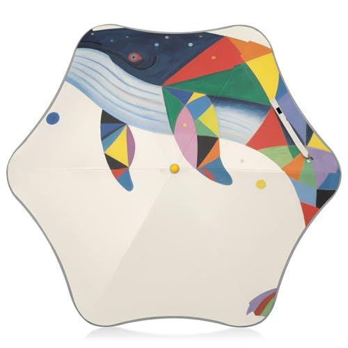 Parapluie enfants anti-pincement avec bouton-poussoir et toile réfléchissante