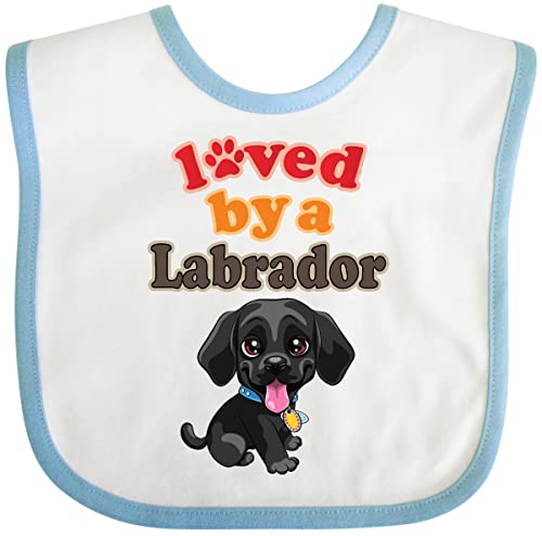 inktastic Labrador Retriever Dog Black Lab Baby Bib