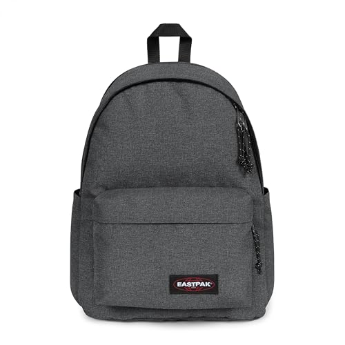 EASTPAK Day Office Laptop-Rucksack für 40,6 cm (16 Zoll) Geräte, sicherer Business-Reise-Handgepäck, robuster Pendlerrucksack mit versteckter Tasche und Flaschenhalter, schwarzer Denim