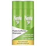 Plantur 39 Caffeine Shampoo Prevents and Reduces Hair Loss 2x 250ml | For Couloured and Stressed Hair | Unique Galenic Formula Supports Hair Growth | Women Hair Care Made in Germany