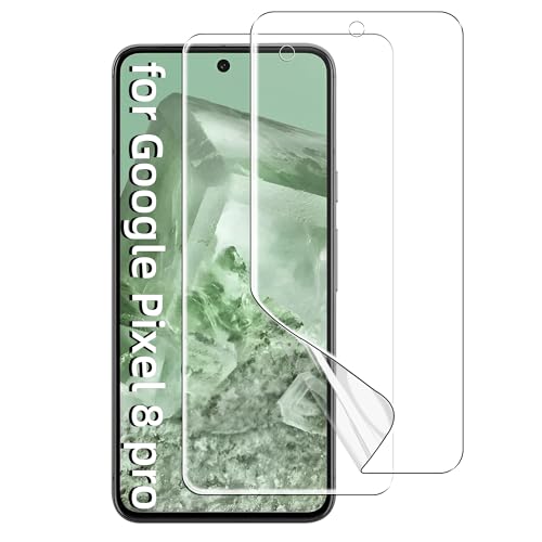 �y2���Z�b�g�zKakuki for Google Pixel 8 Pro �t�B���� �O�[�O���s�N�Z��8 Pro �ی�t�B���� �w��F�؂��\ TPU�f�� �� 3D�݌v �����h�~ �C�A���X ����S�n �L�Y�C�� Pixel 8 Pro(�N���A�j