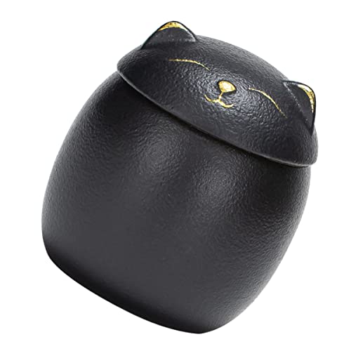 Cabilock Cat Tea Jar Candy Bowl Ceramic Treat Jar Ceramic Storage Jar Cookie Jar Food Storage Jar Coffee Bean Container Vintage Lucky Fortune Ceramic Cookie Jar Candy Cookie Storage Jar