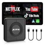 MYPIN Wireless CarPlay Adapter, Android Auto Wireless Adapter, Plug & Play Video Adapter, Built-in Netflix YouTube, Support TF Card, Cable USB A/C, Compatible with iOS 10+/Android 11+