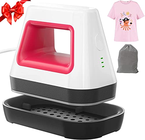 Heat Press, Bigalter Heat Press Machine 5.5" x3" for Small HTV Vinyl Projects,Heat Press Machine for Heating Transfer Sublimation,Heat Press Machine for T-Shirts,Shoes,Hats (Storage Bag Included)