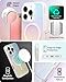 ZAGG Milan Snap Case for iPhone 16 Pro - Color Changing Finish, MagSafe & Wireless Charging Compatible, 13ft Drop Protection, Graphene Reinforced, Eco-Friendly, Matte Iridescent