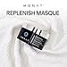 MONAT Replenish™ Masque Infused with Rejuveniqe® - Hair Masque that Deeply Condition Medium to Thick Hair. Hydrating Hair Mask w/Pea Extract & Vegan UV Protectant - Net Wt. 148 ml ℮ 5.0 fl. oz.
