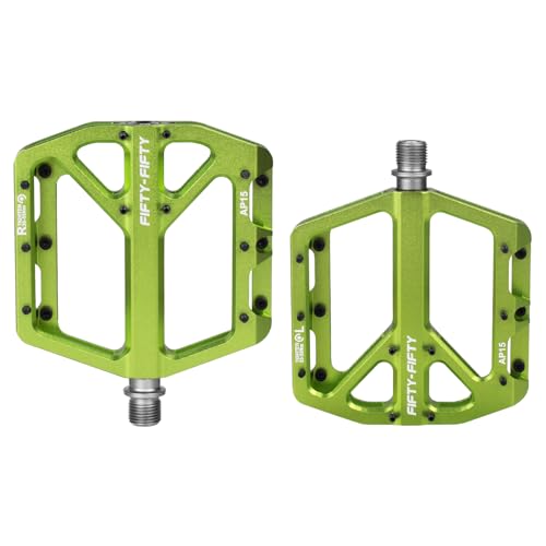 FIFTY-FIFTY Mountain Bike Pedals, Non-Slip Aluminum Bicycle Flat Pedals by FIFTY-FIFTY - Used condition - Image 7