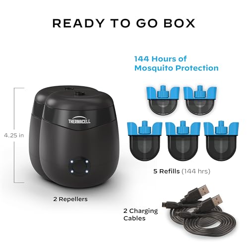 Image of Thermacell E-Series Rechargeable Mosquito Repeller with 20' Mosquito Protection Zone; Bug Spray Alternative; Scent Free