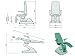 Gima 28035 Sillón podologica Hydra