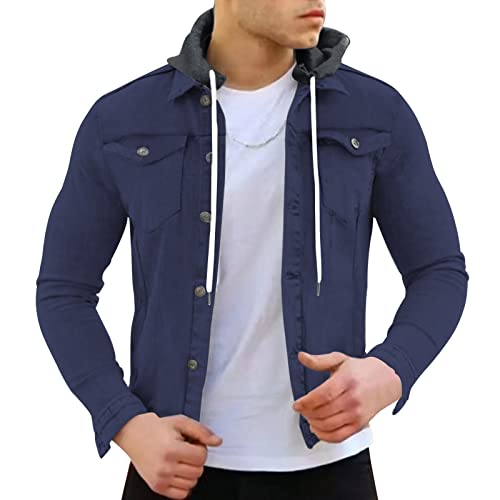 Chaqueta vaquera hombre acabado premium estilo motero calido