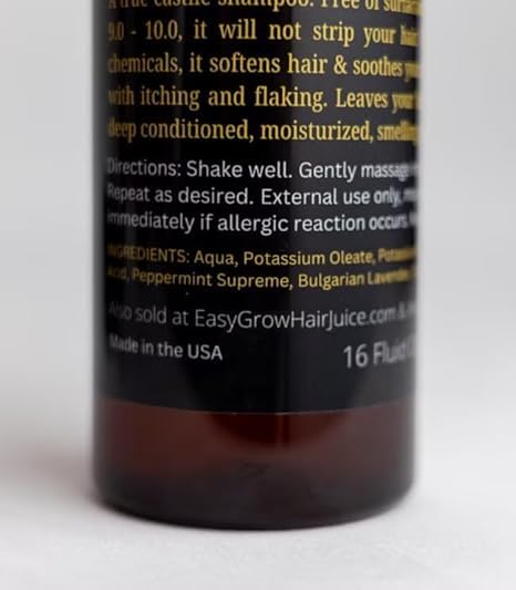 Luxury Castile Moisturizing Shampoo | Designed for Locs, Sisterlocks, Micro Locs, Dread Locs | Detoxing Shampoo | Removes Buildup | Low Suds | No Surfactants | Get Healthy Locs | 8 oz