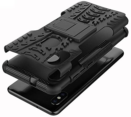 Glaslux Xiaomi Redmi Note 5 Pro Back Cover, Premium Real Hybrid Shockproof Bumper Defender Cover, Polycarbonate, TPU Kickstand Hybrid Desk Stand Back Cover for Xiaomi Redmi Note 5 Pro - Black - Image 6