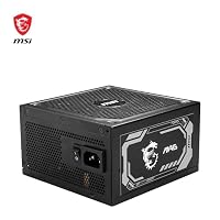 MSI MAG A1250GL PCIE5 Power Supply Unit, 1250W, 80 Plus Gold, ATX 3.1, PCIe 5.1 GPU Support, ATX PSU, Black Flat Cable – Ansicht 6