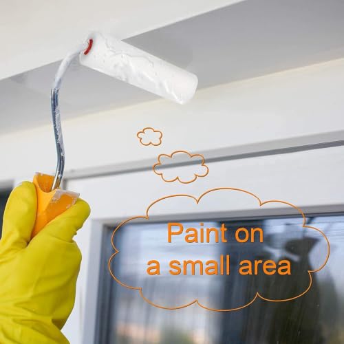 Image of 6 Inch Paint Roller with Handle | High Density Microfiber Paint Roller Brush for Doors, Interior and Exterior (Pack of 1, Model - 5)