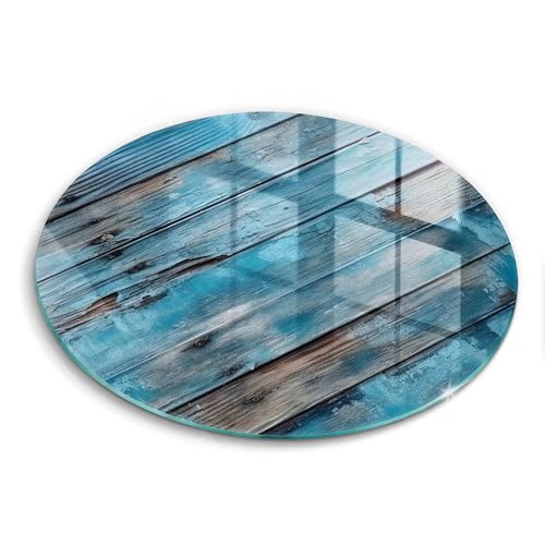 Plaque protection induction évite rayures Wallfluent 40cm bleu bois - 2