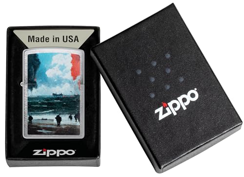 Encendedor Zippo Clásico D-Day Landing Plateado miniatura 6