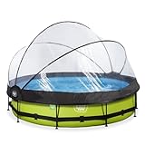EXIT Toys Lime Pool con Cubierta Multifuncional - ø360x76cm - Piscina de...