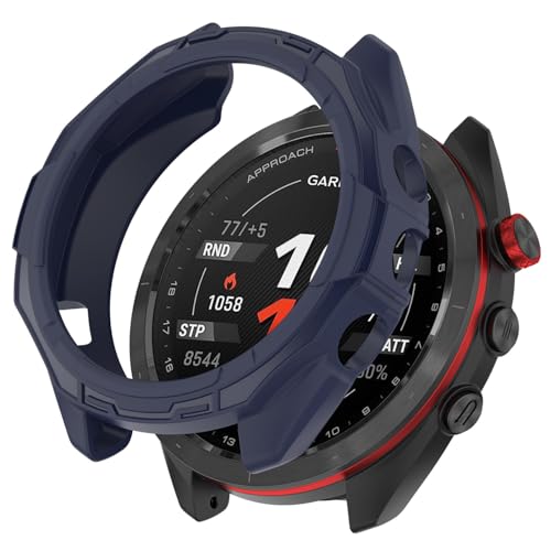 RAYTRUTH Garmin Approach S70�Ή� �P�[�X 47mm �K�[�~��s70�Ή� (�l�C�r�[)