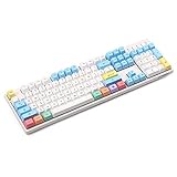 Sprache Englisch LXH-SH Tastatur Cap PBT Chalk Keycaps Set 158 ​​Keys Schalter Keycaps for Wired USB Mechanical Gaming Keyboard Cap mechanische Tastatur