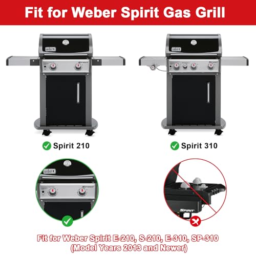 Image of DELSbbq 7642 Grill Igniter Kit for Weber Spirit 210 310 Series Gas Grills, Replacement Part for Weber Spirit S-210 E-210 S-310 E-310 SP-310 Series with Up Front Controls Model Years 2013 and Newer