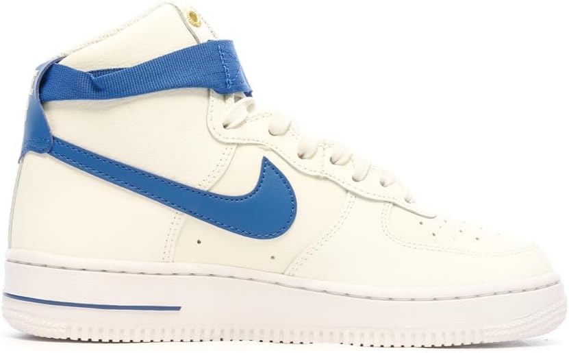 Sail, Blue Jay, White, Metallic Gold Nike WMNS Air Force 1 High SE
