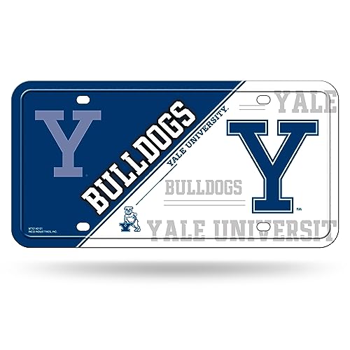 Rico Industries NCAA Yale Bulldogs Primary Metal Auto Tag 6