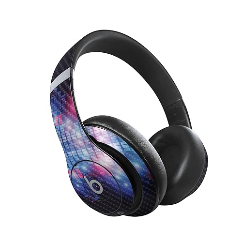 Image of MightySkins Carbon Fiber Skin Compatible with Beats Studio Pro - Neon EQ | Protective, Durable Textured Carbon Fiber Finish | Easy to Apply, Remove, and Change Styles