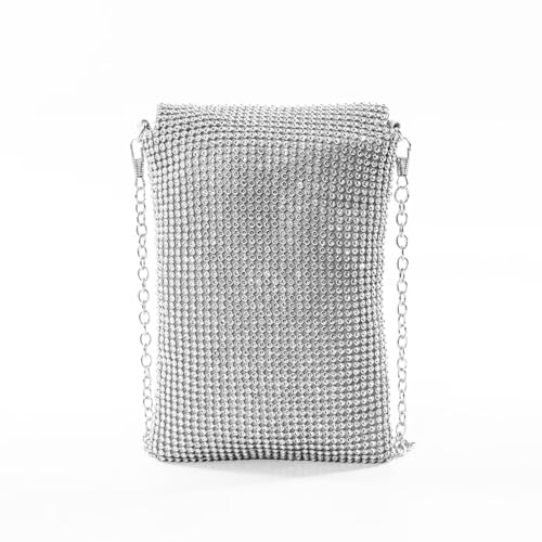 Image of Women's Crossbody Evening Bag Glitter Rhinestone Purse Sparkly Small Handbag