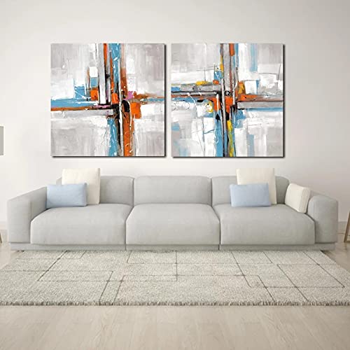 Toile pour salon grand format lot de 2 affiches murales pour habiller un mur vide