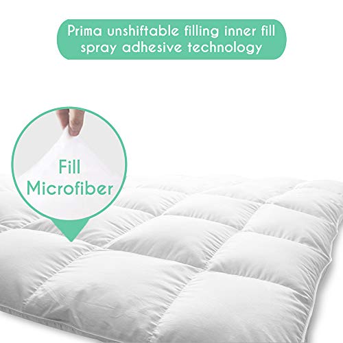 New York Mercado 100% Organic Cotton Comforter Luxury And Premium Quality Quilted With Corner Tabs 500 Gsm Gots Certified 800 Tc All Season Warm Fluffy Ultra-Soft Comforter Full/Queen, Sky Blue #TOP3
