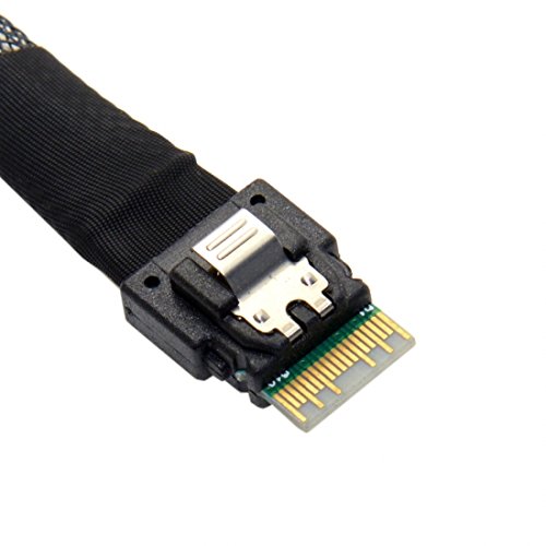 chenyang Cable PCIe 4.0 SFF-8654 a SFF-8639 con Audio SATA 0.5m miniatura 3