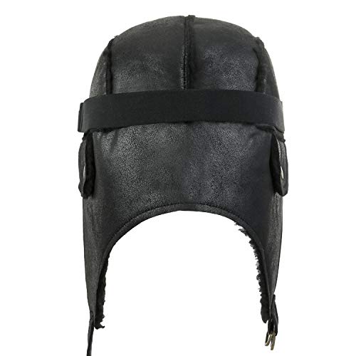 image for ililily Aviator Hat Winter Snowboard Fur Trim Ear flaps Trooper Trappe