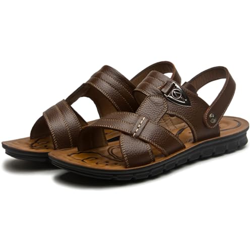WUIWUIYU Mens' Big Boys' Casual Sandals Open Toe Summer Flats Water Beach Slippers Stream-Treakking Shoes4